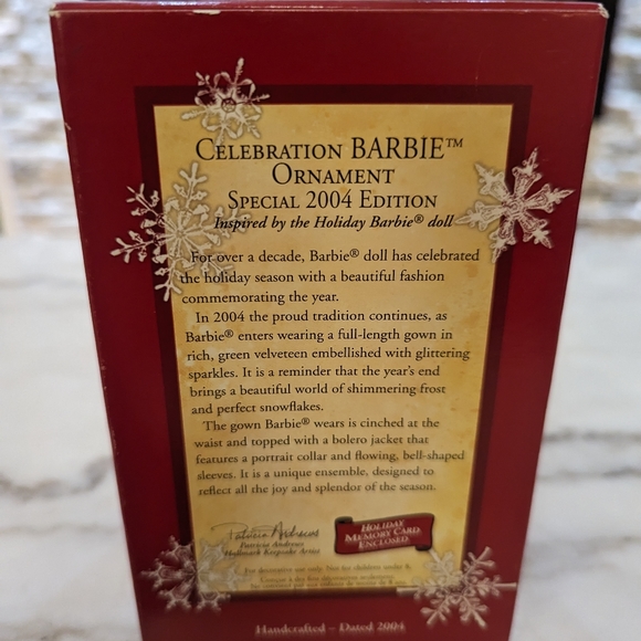 Barbie Hallmark Keepsake celebration ornament - Picture 3 of 3